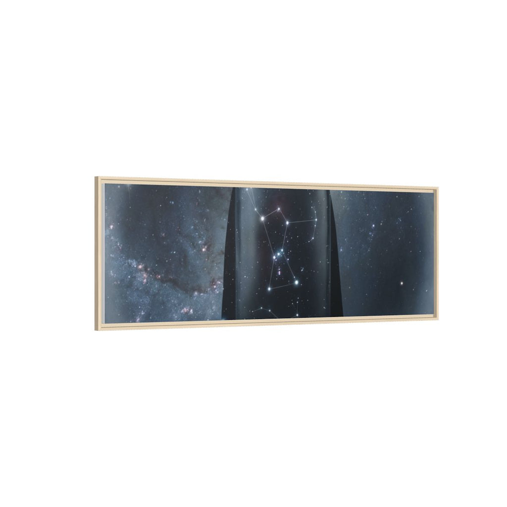 Framed Matte Canvas - Cosmic Sentinel — Natural / 1.25" (10×8, 12×9, 14×11, 16×12, 20×10, 18×12, 20×16, 24×16, 24×18, 36×12, 24×20, 32×16, 30×20, 30×24, 32×24, 48×16, 36×24, 48×24, 40×30, 60×20, 48×32, 60×30 & 60×40)