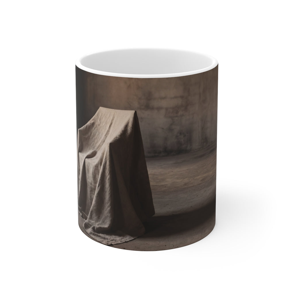 11oz White Mug - Brutalist Morning
