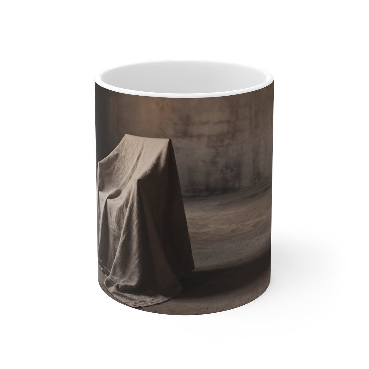 11oz White Mug - Brutalist Morning