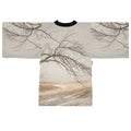 Long Sleeve Kimono Robe - Winter Branch Solitude Landscape |...