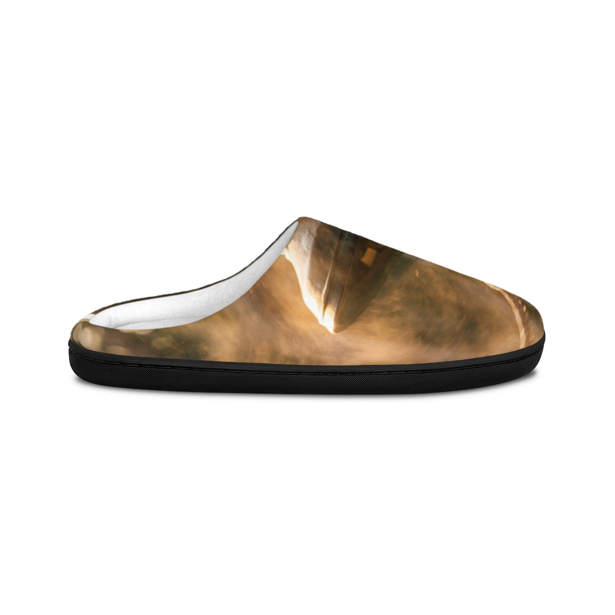 Women's Indoor Slippers - Golden Hour Church Bell Fine Art |...