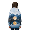 Children's Alpine Moon Landscape Hoodie
