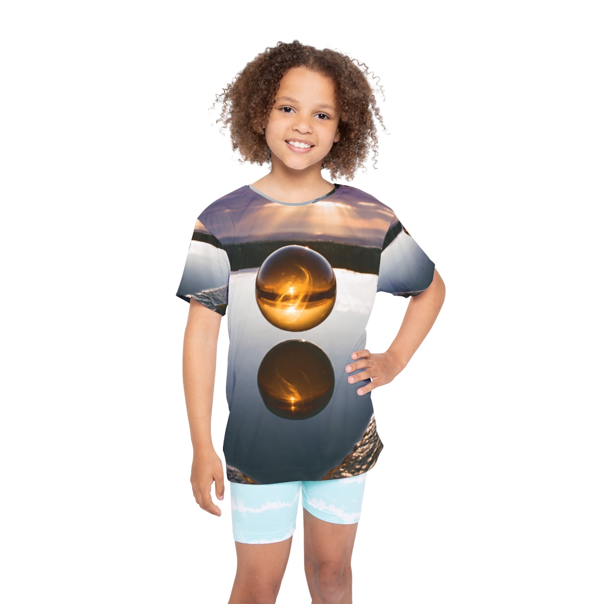 Golden Solstice Sphere Kids Sports Jersey