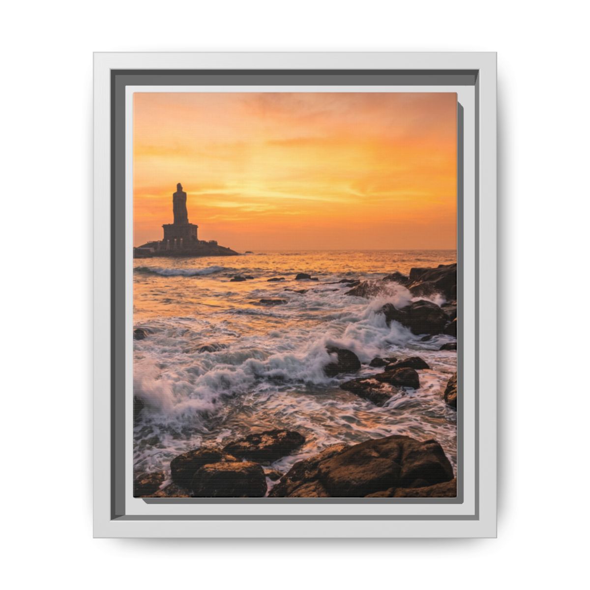 Framed Matte Canvas - Majestic Golden Coast