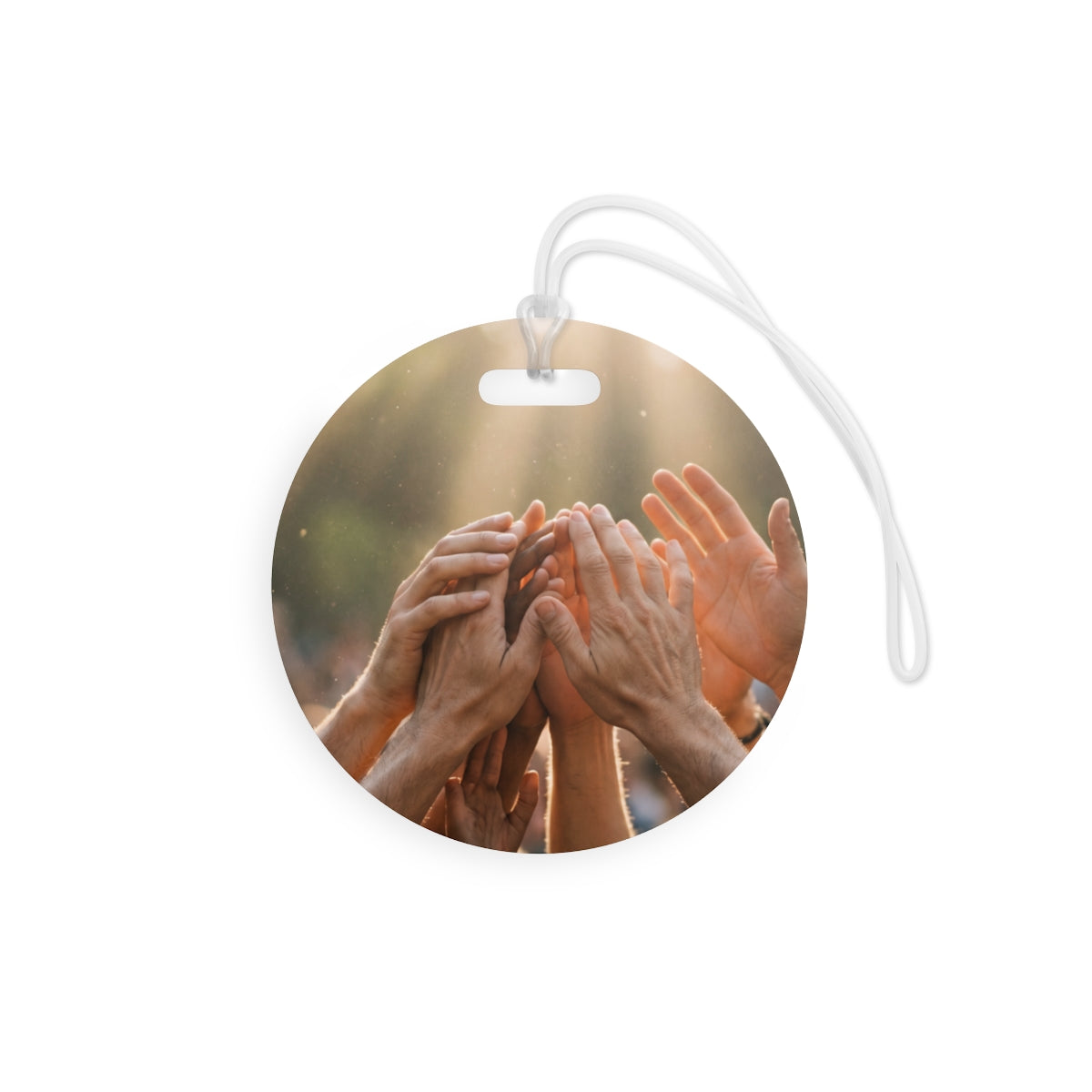 Luggage Tags - Golden Rays of Unity Wall Art | Echovira...