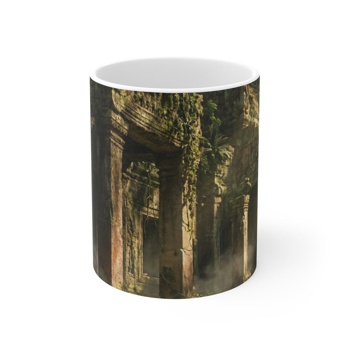 11oz White Mug - Ancient Sanctuary Morning | Echovira...