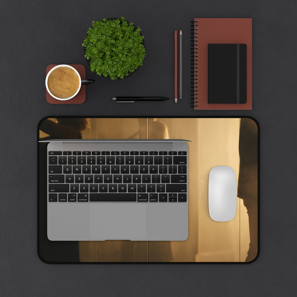 Desk Mat - Amber Reflections Cinematic Lovers Wall Art |...