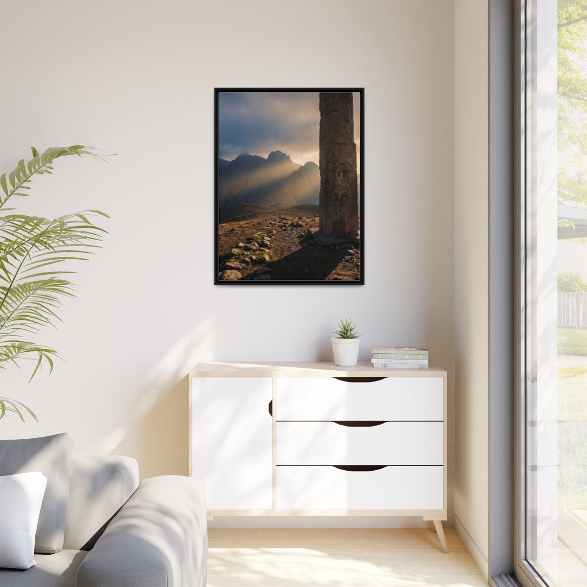 Matte Canvas, Framed - Mystic Monolith Ancient Persian... |...