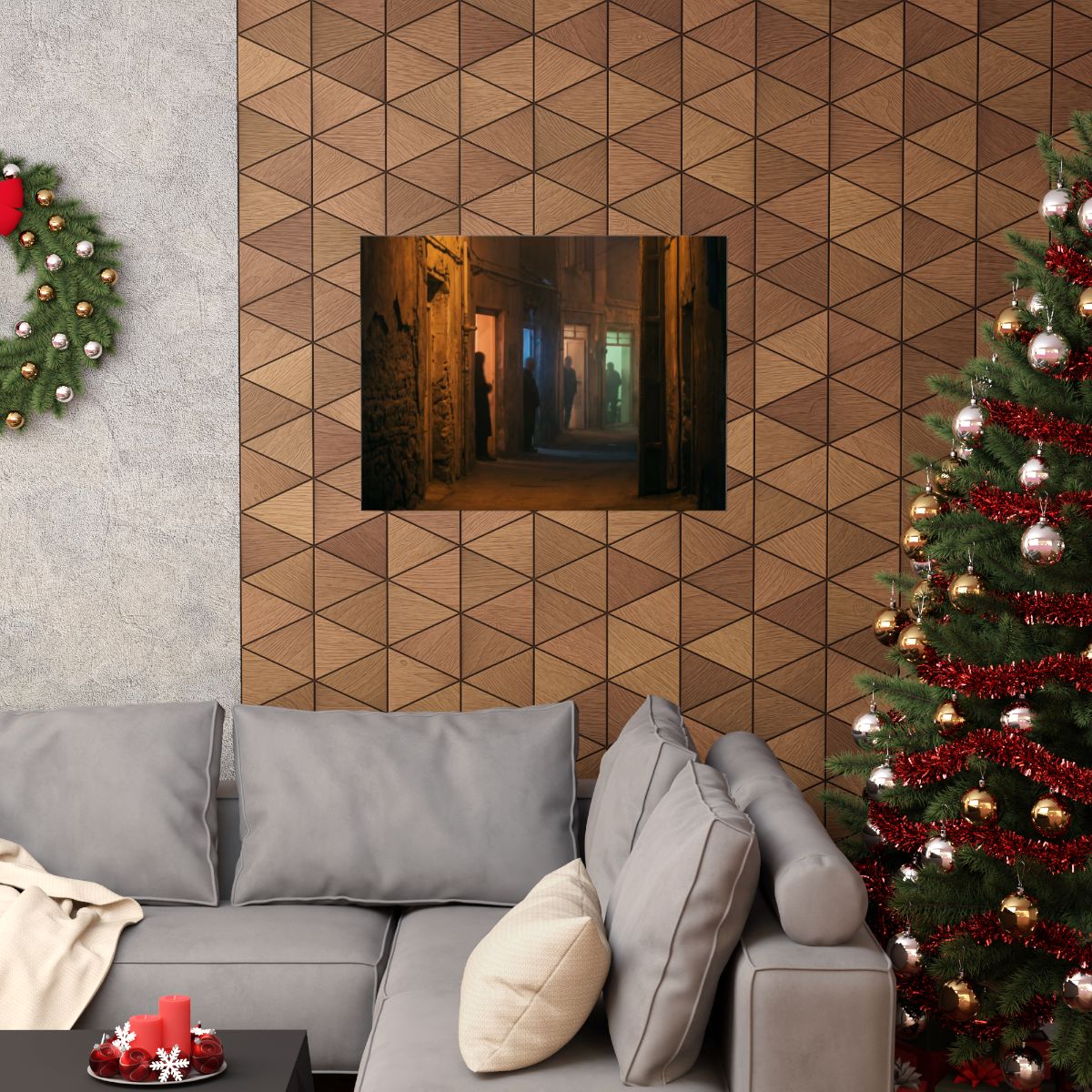 Matte Horizontal Posters - Shadowed Alleyway Mystery Art......
