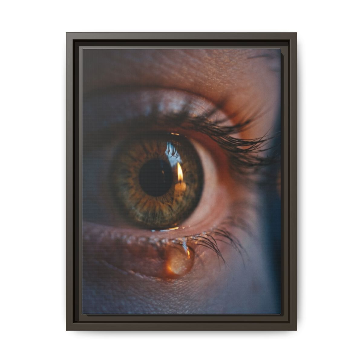 Matte Canvas, Framed - Luminous Tear