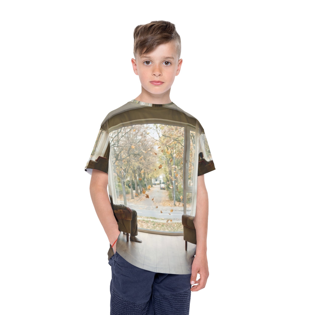 Kids Sports Jersey Autumn Window Art