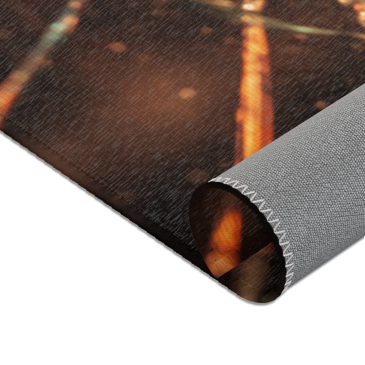Area Rug - Fractured Glow Cozy Amber | Echovira Gallery