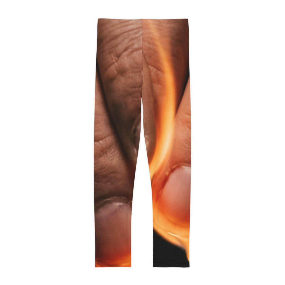 Kids Leggings with Candle Flame Art