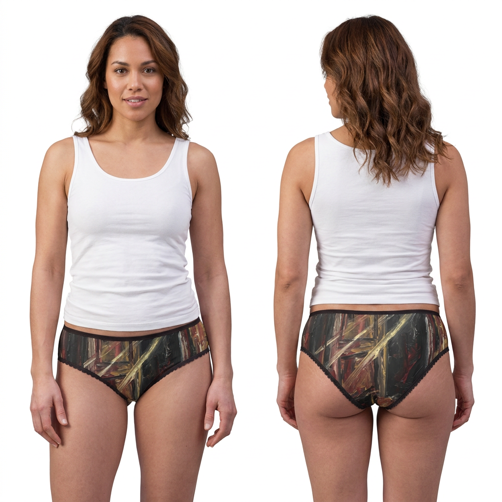 Bragas para mujer con arte de portal Dark Academia