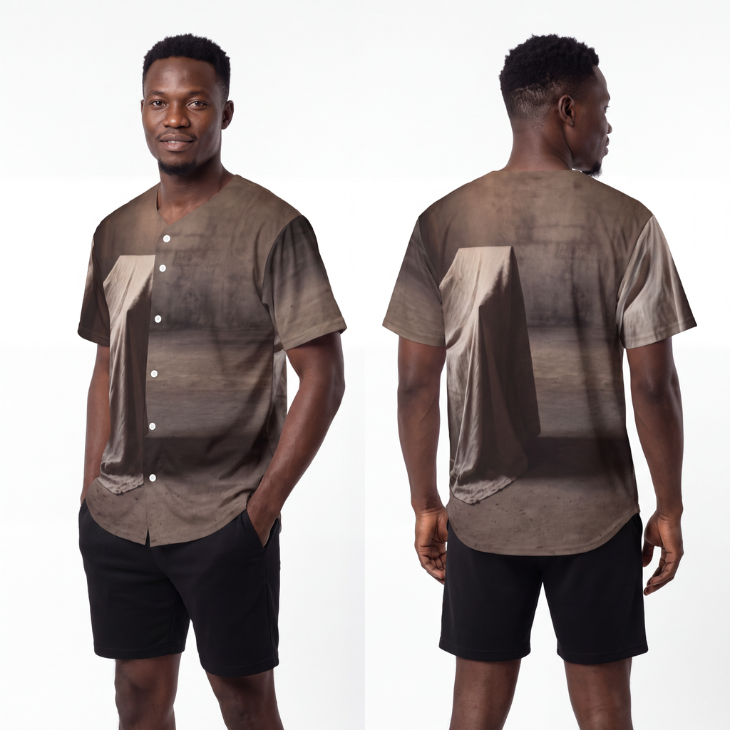 Men's Baseball Jersey - Draped Silence Still Life Art... |...