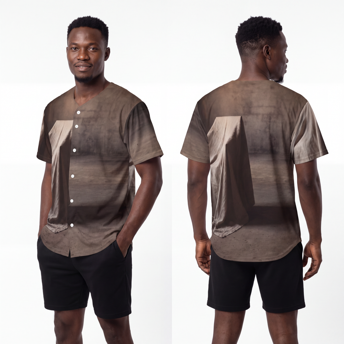Men's Baseball Jersey - Draped Silence Still Life Art... |...