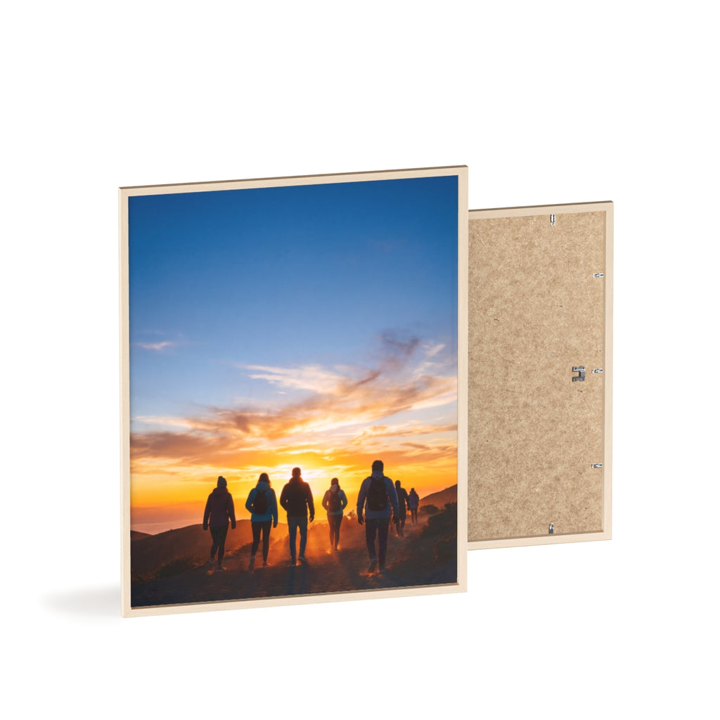 Posters with Wooden Frame - Sunrise Journey