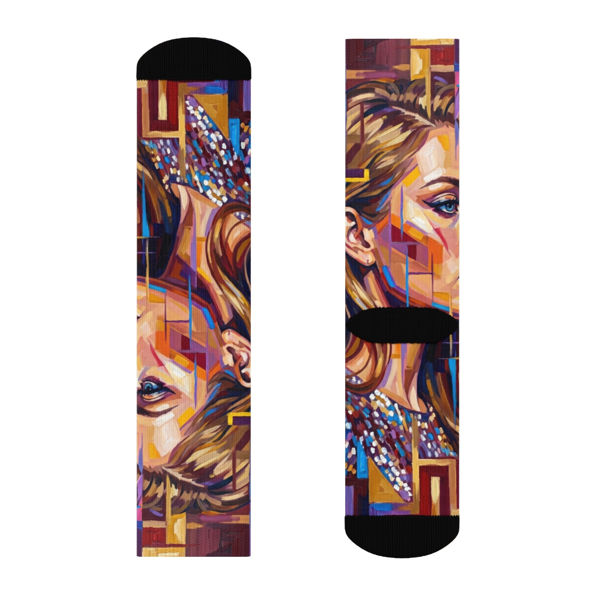 Crew Socks - Shattered Elegance | Echovira Gallery