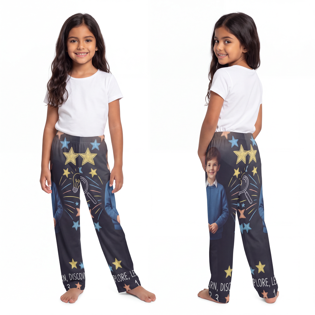 Kids Lounge Pants - Explore Learn Discover Chalkboard Art |...