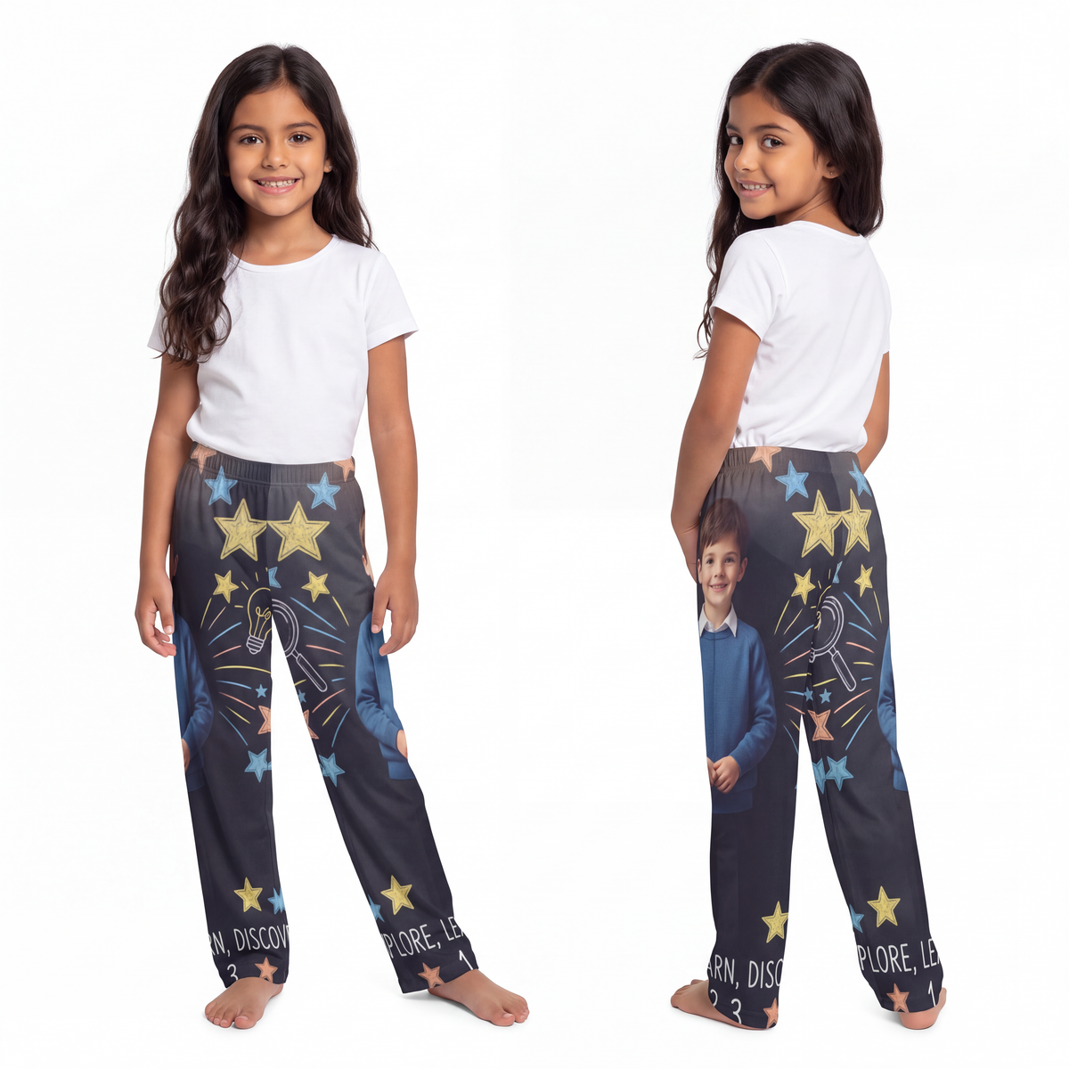 Kids Lounge Pants - Explore Learn Discover Chalkboard Art |...
