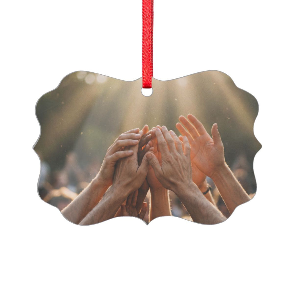 Acrylic Ornament - Golden Rays of Unity Wall Art | Echovira...