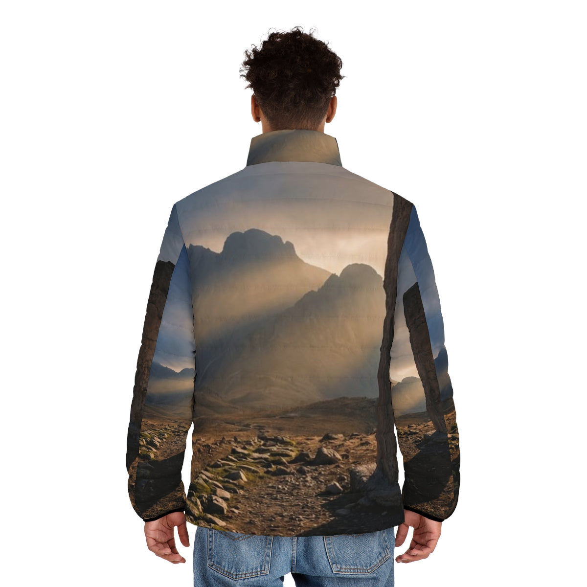 Men's Puffer Jacket - Mystic Monolith Ancient Persian... |...
