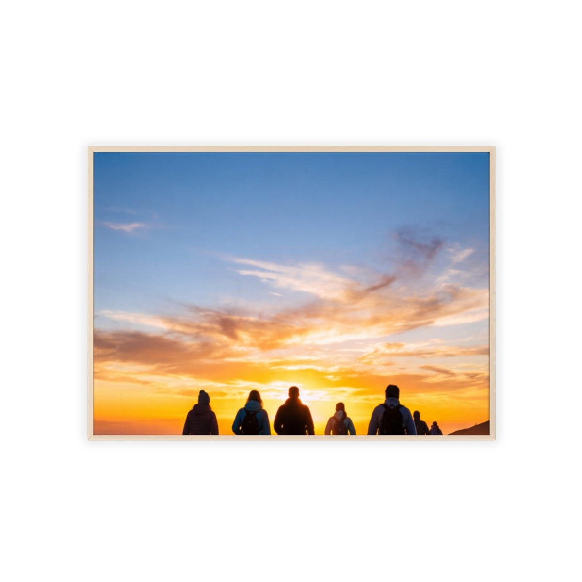 Posters with Wooden Frame - Sunrise Journey