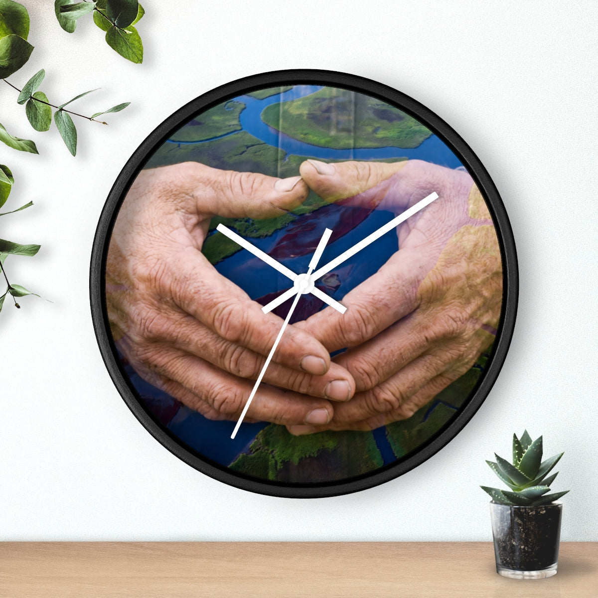 Wall Clock - Earth Flow | Echovira Gallery