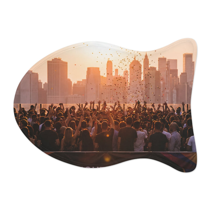 Pet Feeding Mat - City Lights Festival