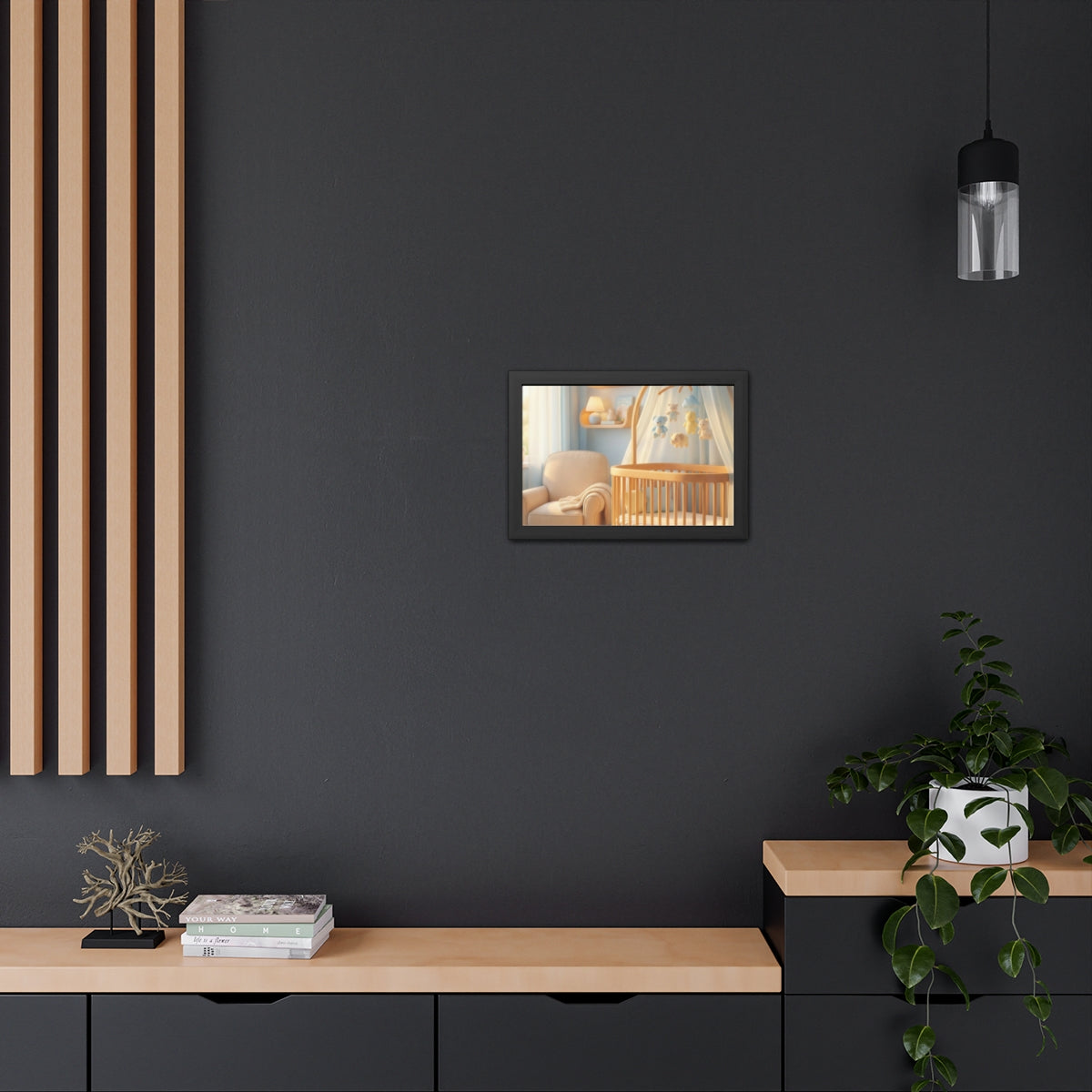 Serene Nursery Framed Posters - Room Decor — Landscape