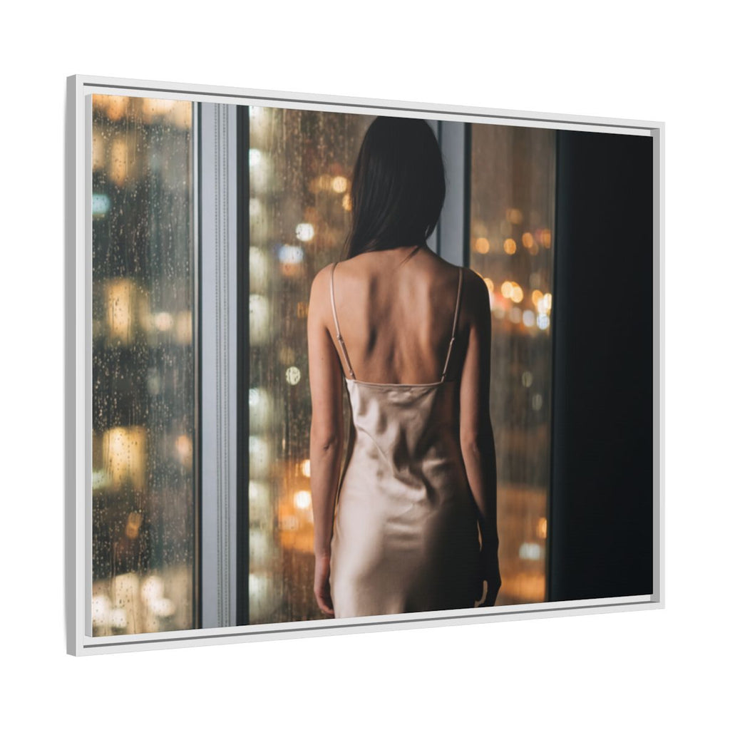 Framed Matte Canvas - Cinematic Nights — White / 1.25"