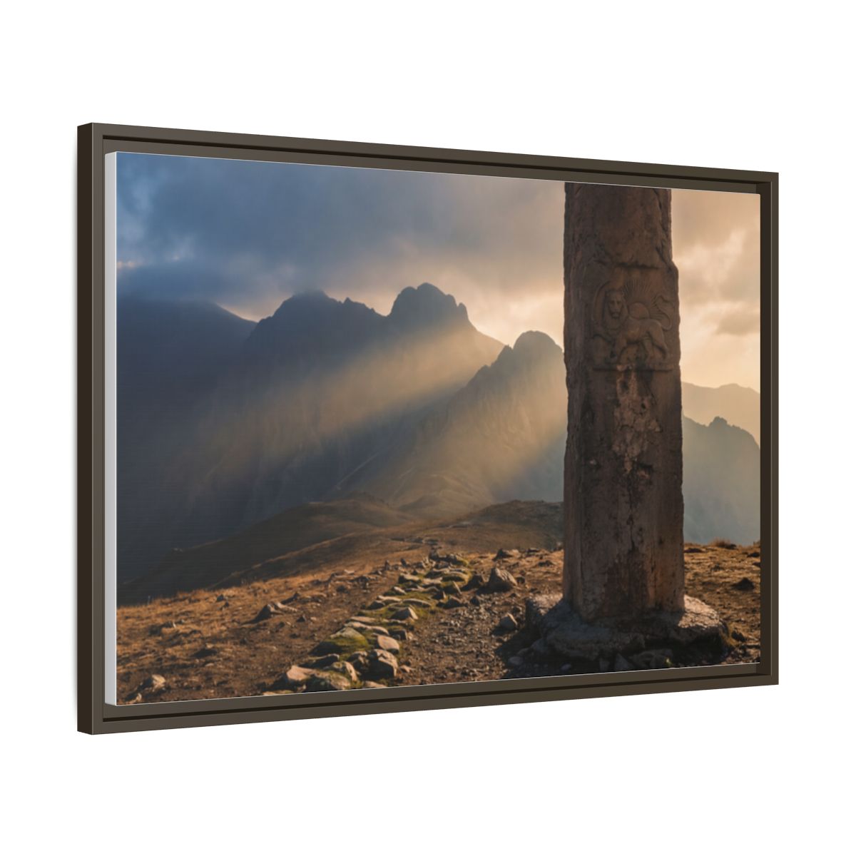 Framed Matte Canvas - Sun Peak