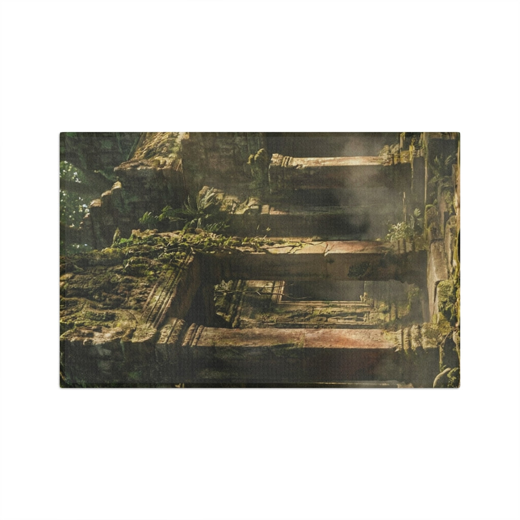 Microfiber Tea Towel - Sacred Temple Mist | Echovira Gallery