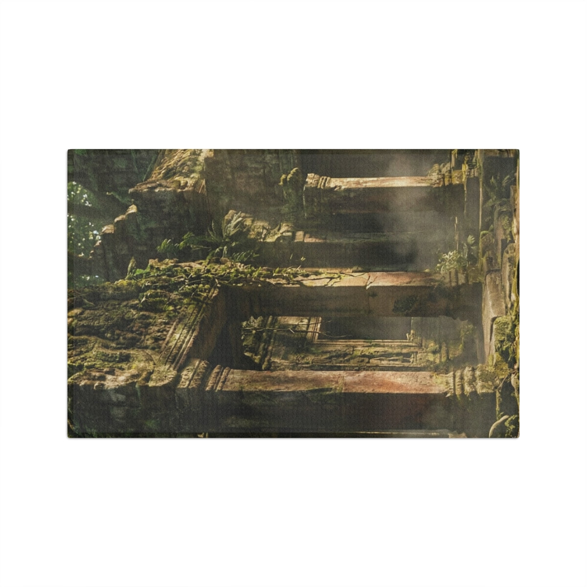 Microfiber Tea Towel - Sacred Temple Mist | Echovira Gallery