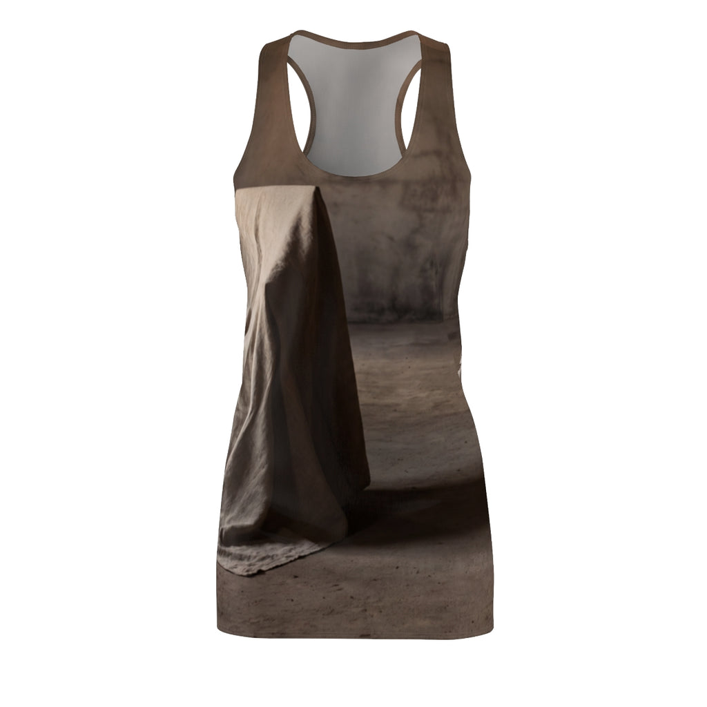Women's Cut & Sew Racerback Dress - Draped Architectural...
