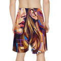 Men's Sports Shorts - Shattered Elegance | Echovira Gallery