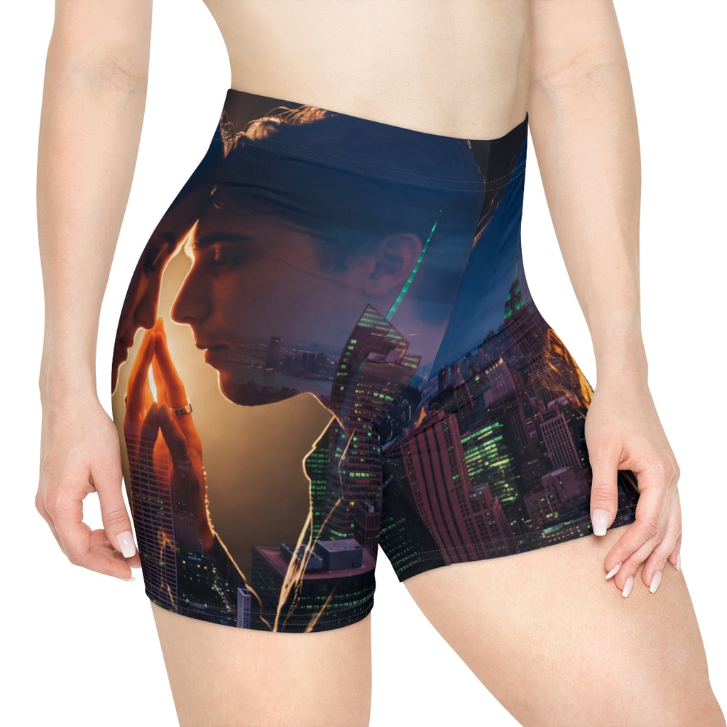 City Lights Lovers Women's Biker Shorts