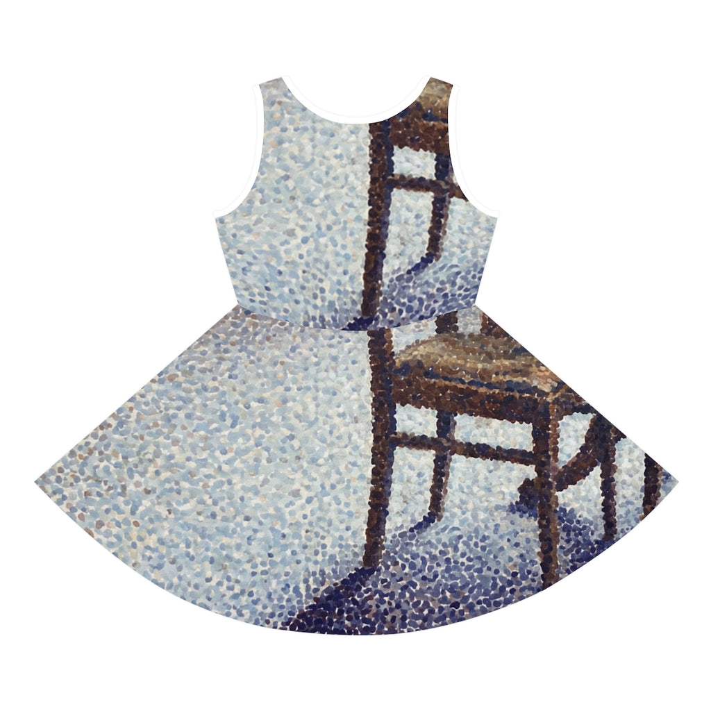 Girls' Sundress with Fine Art Chair Print