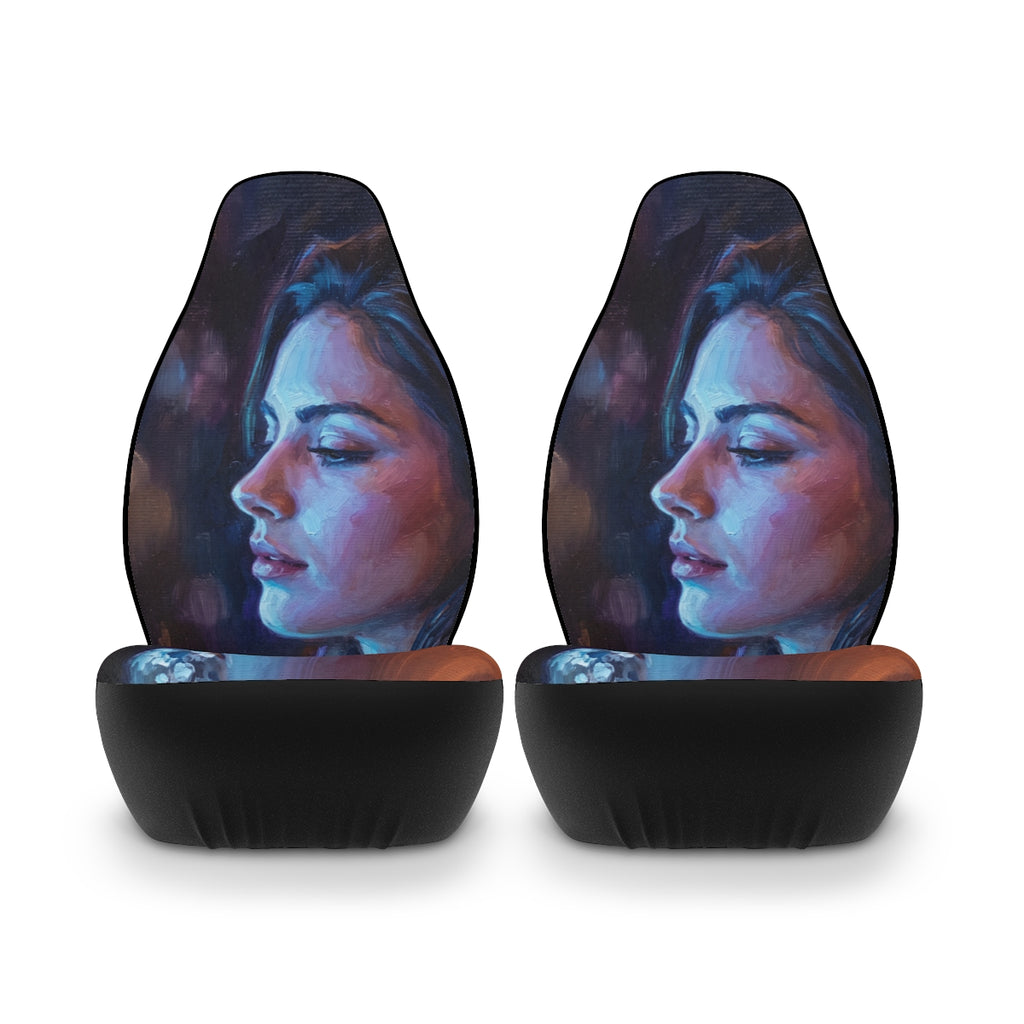 Moody Nocturne Portrait Car Seat Covers