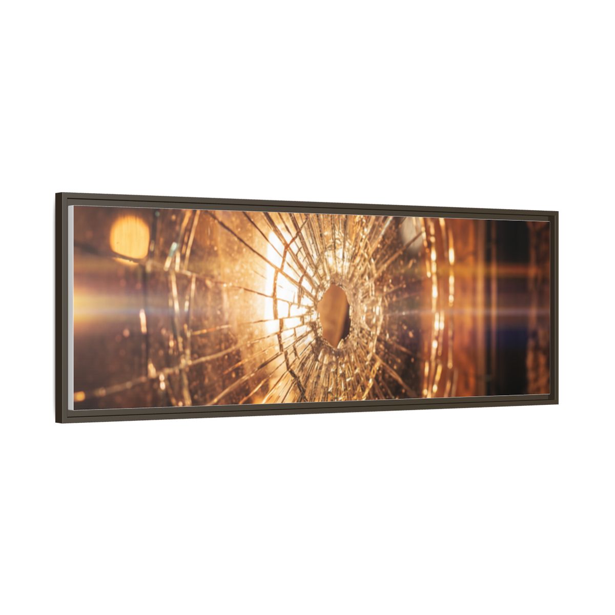 Framed Matte Canvas - Shattered Glass