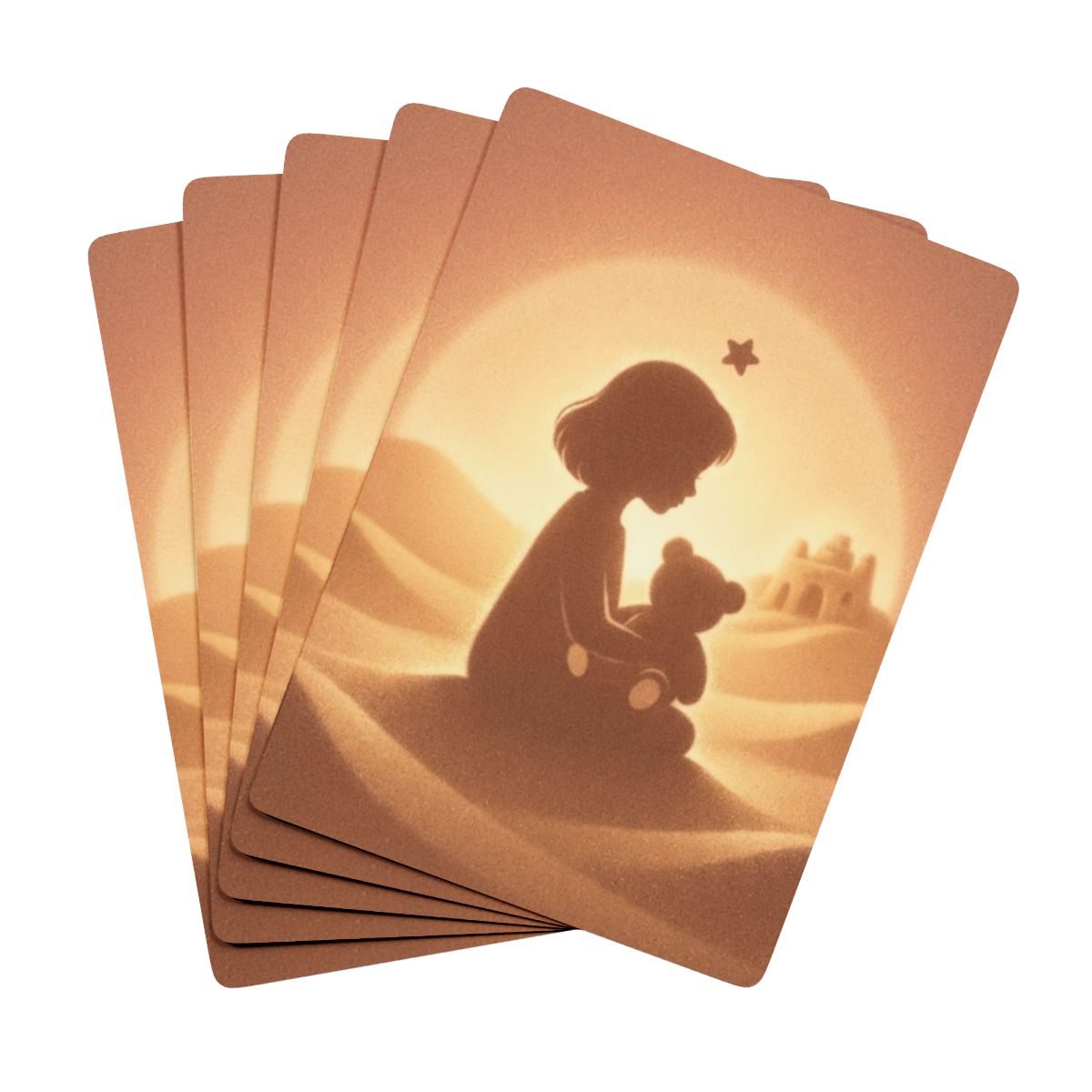 Poker Playing Cards - Sand & Light | Echovira Gallery