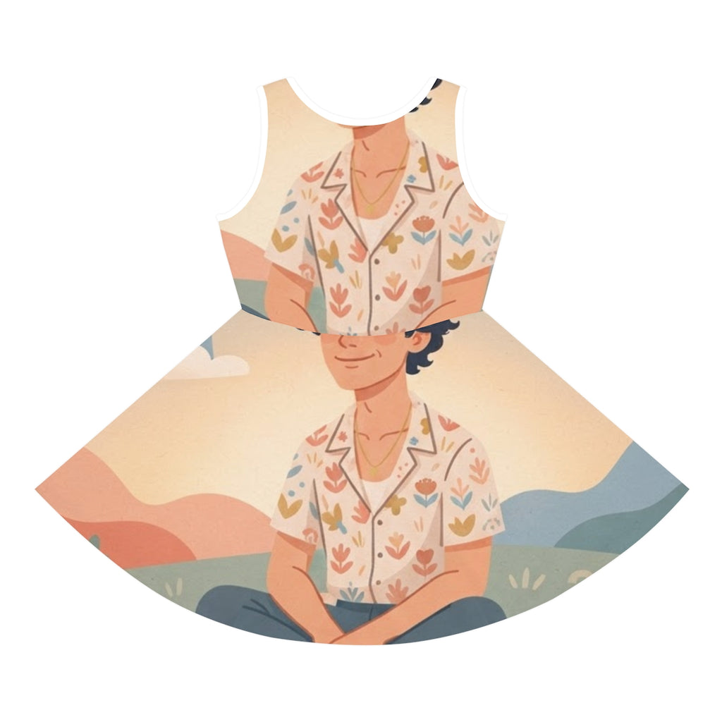 Girls' Sleeveless Sundress - Rainbow Dream | Echovira...