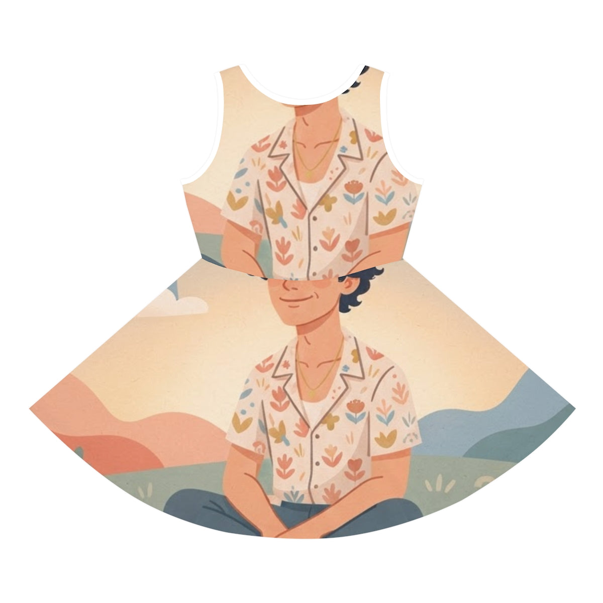 Girls' Sleeveless Sundress - Rainbow Dream | Echovira...
