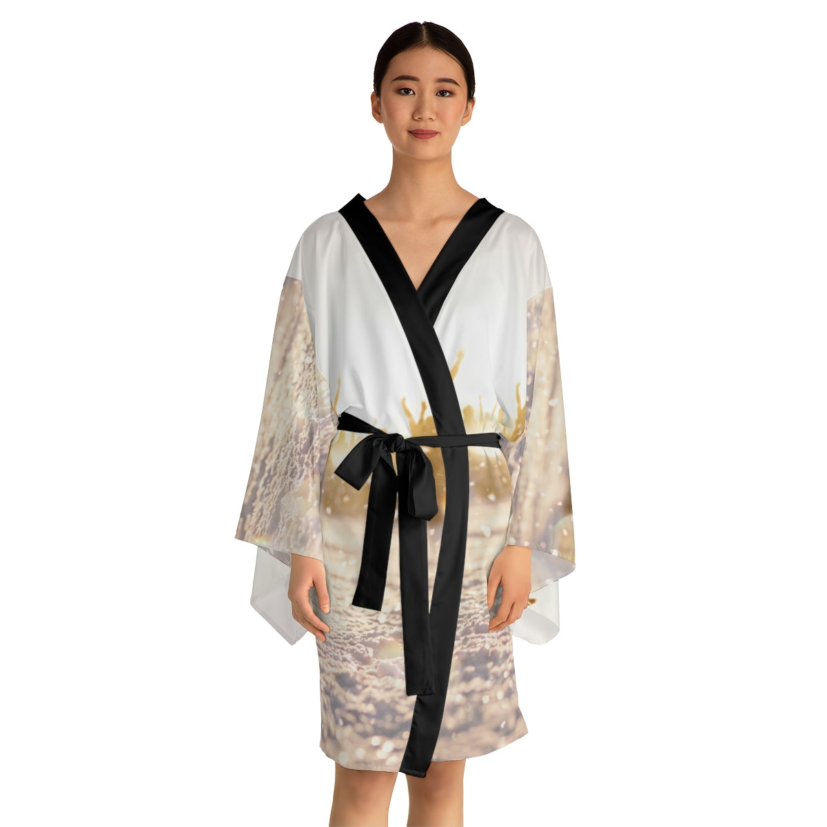 Golden Hour Crowd Long Sleeve Kimono Robe
