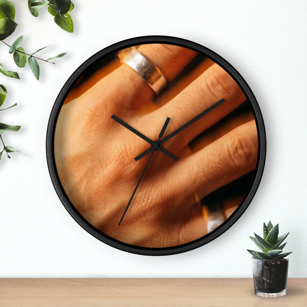 Wall Clock - Amber Pulse | Echovira Gallery