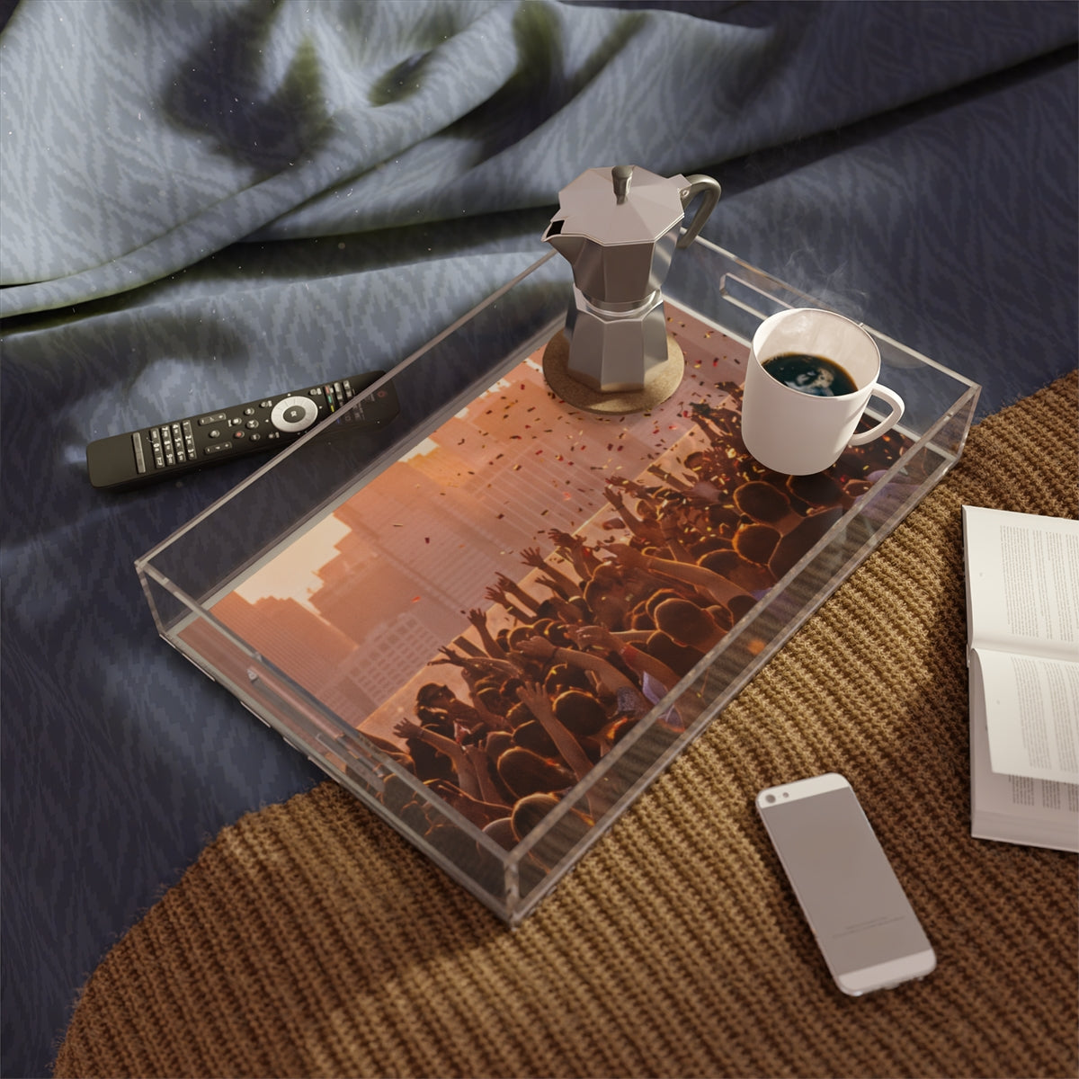 Acrylic Serving Tray - City Lights Festival | Echovira...