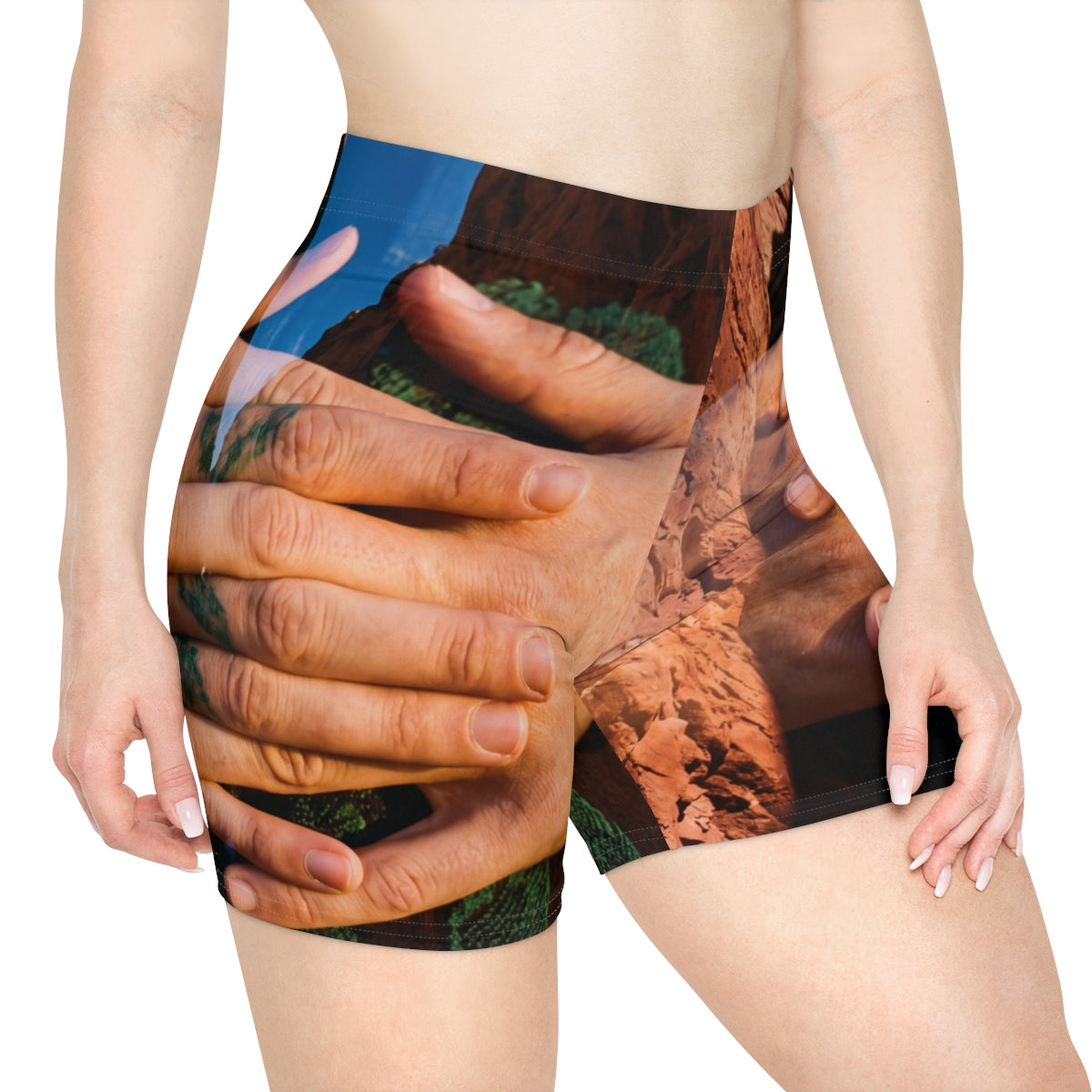 Women's Canyon Art Biker Shorts