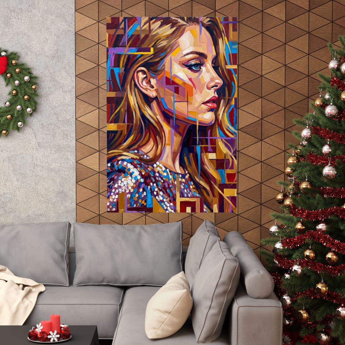 Matte Vertical Poster - Shattered Elegance (8×10 & 36×54) |...