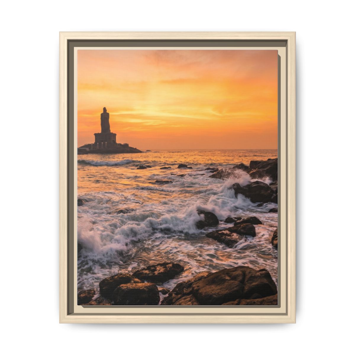 Framed Matte Canvas - Majestic Golden Coast
