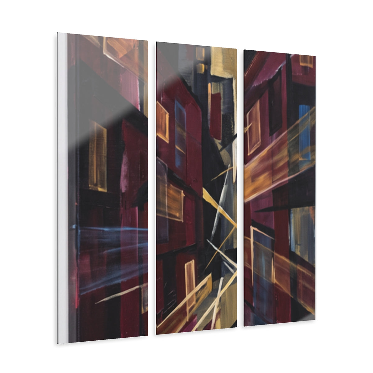Acrylic Prints Triptych - Urban Velocity | Echovira Gallery